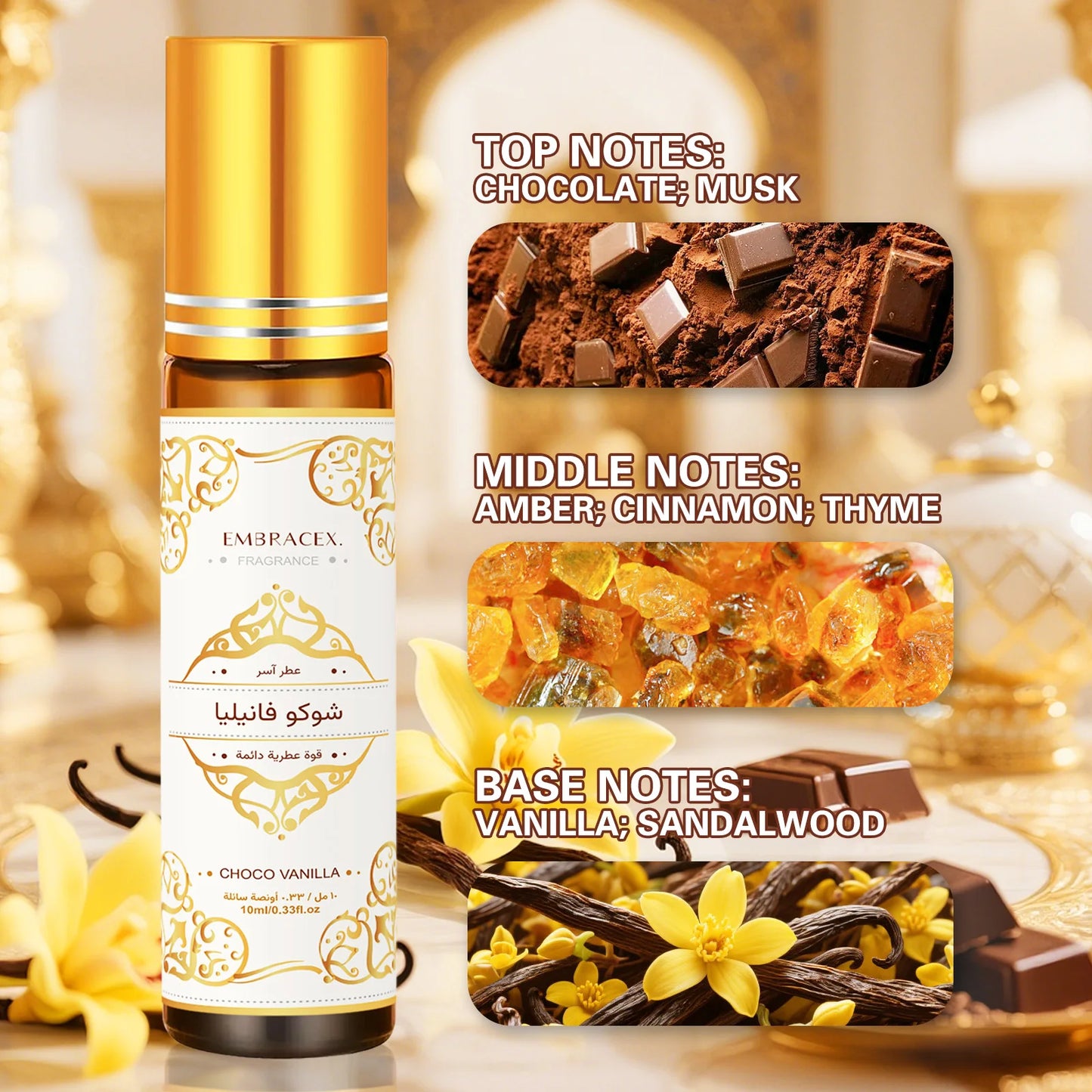 Roller Parfumé Chocolat-Vanille 10ml