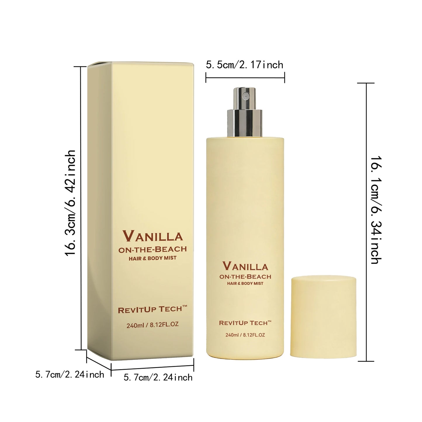 Brume Parfumée Hydratante Vanille 240ml