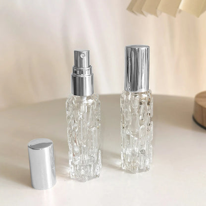 Mini Flacon Vaporisateur Vide 10ml – Verre & Tête Spray Aluminium | Rechargeable