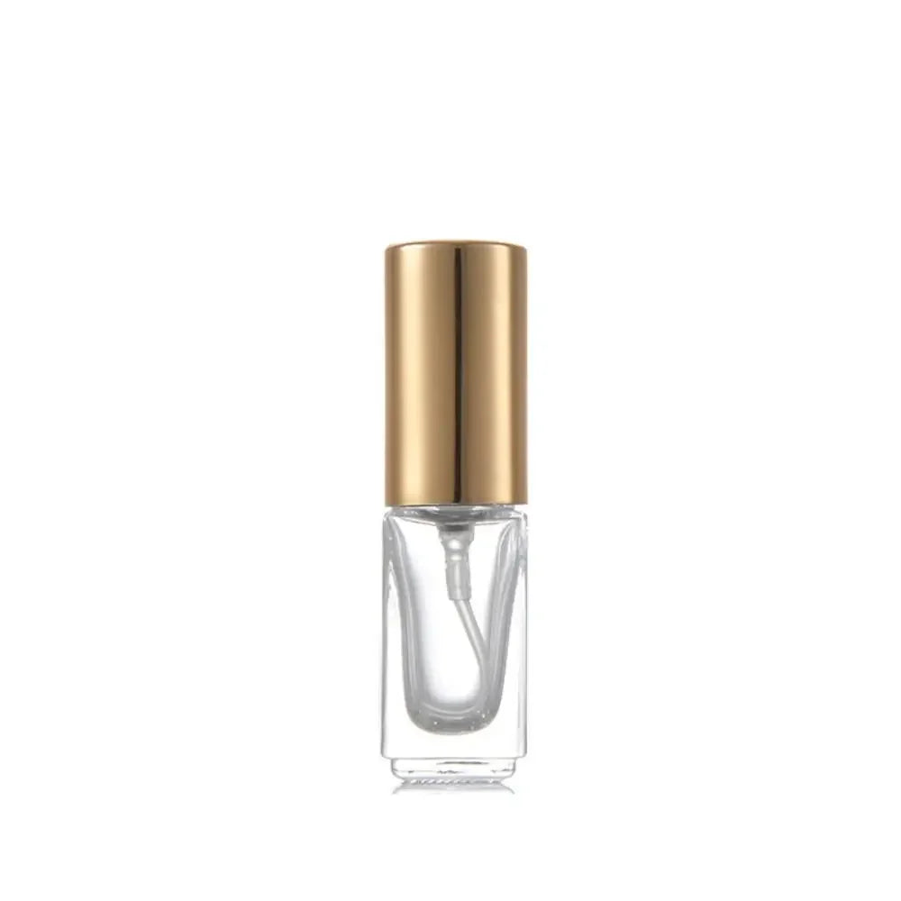 Pack Mini Flacons Vaporisateurs Carrés en Verre – 5, 10, 20 & 30ml | Or, Argent, Noir