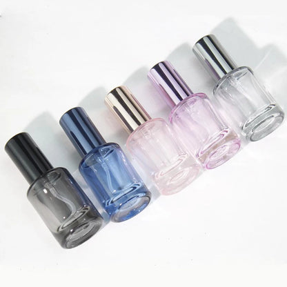Mini Flacon Vaporisateur Rond en Verre 10ml – Rechargeable | 5 Couleurs