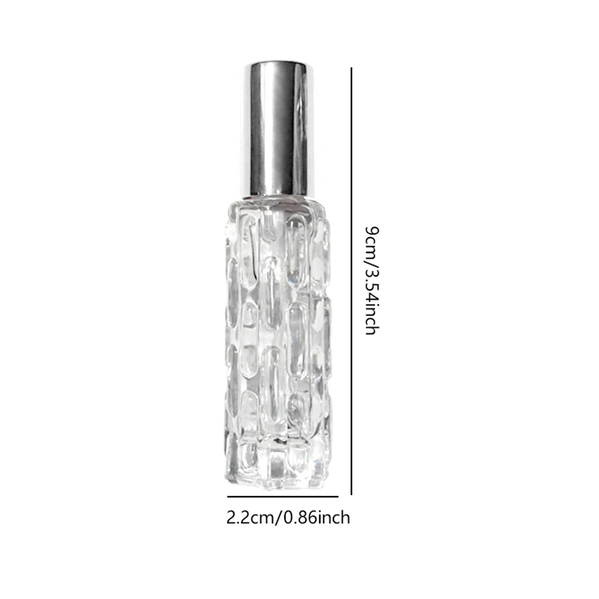 Mini Flacon Vaporisateur Vide 10ml – Verre & Tête Spray Aluminium | Rechargeable