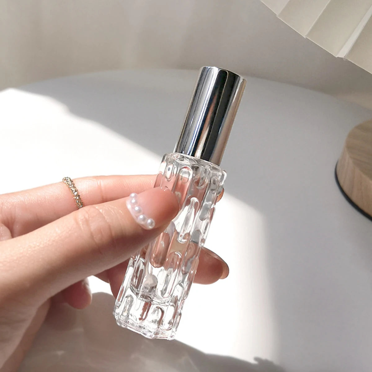 Mini Flacon Vaporisateur Vide 10ml – Verre & Tête Spray Aluminium | Rechargeable