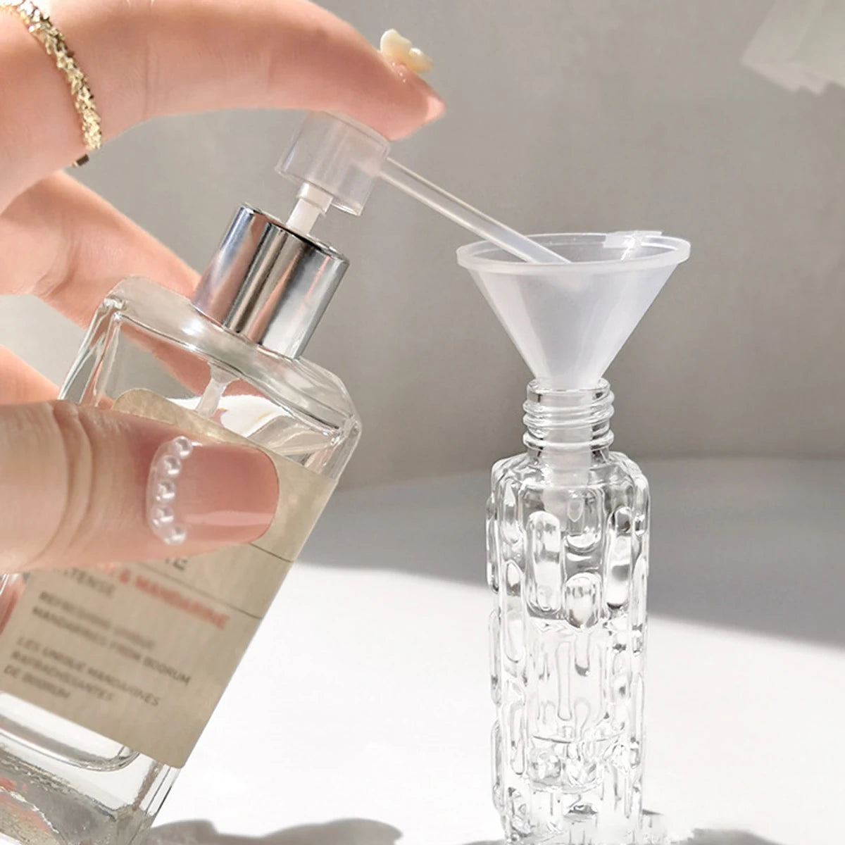 Mini Flacon Vaporisateur Vide 10ml – Verre & Tête Spray Aluminium | Rechargeable